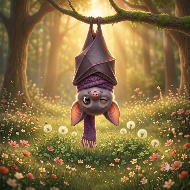 A baby bat, one of the creatures you can give a custom event